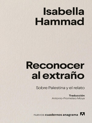 cover image of Reconocer al extraño